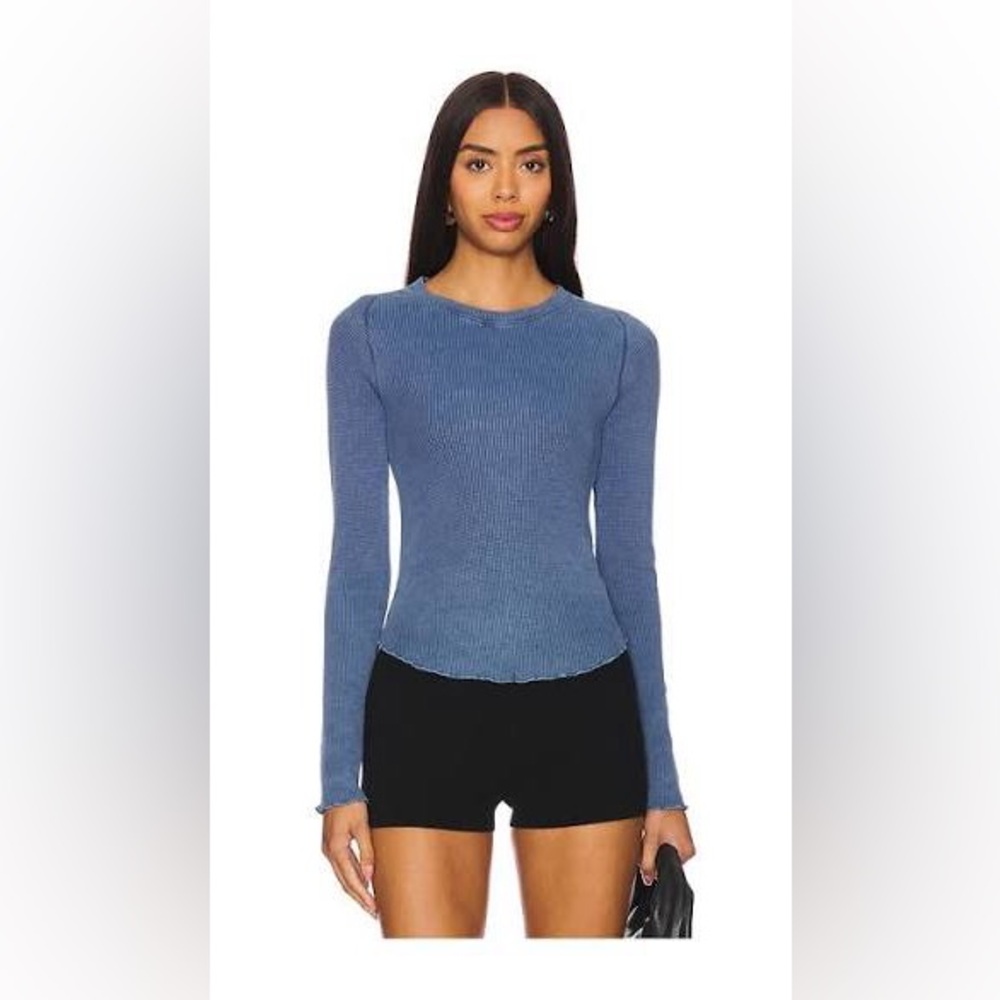 Free People We the free  Easy Does It Tee in dark denim